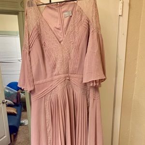 Plus size Floor length boho bridesmaid dress!